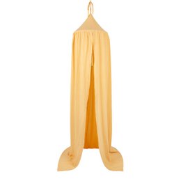Dosel infantil con volante "amarillo mantequilla"