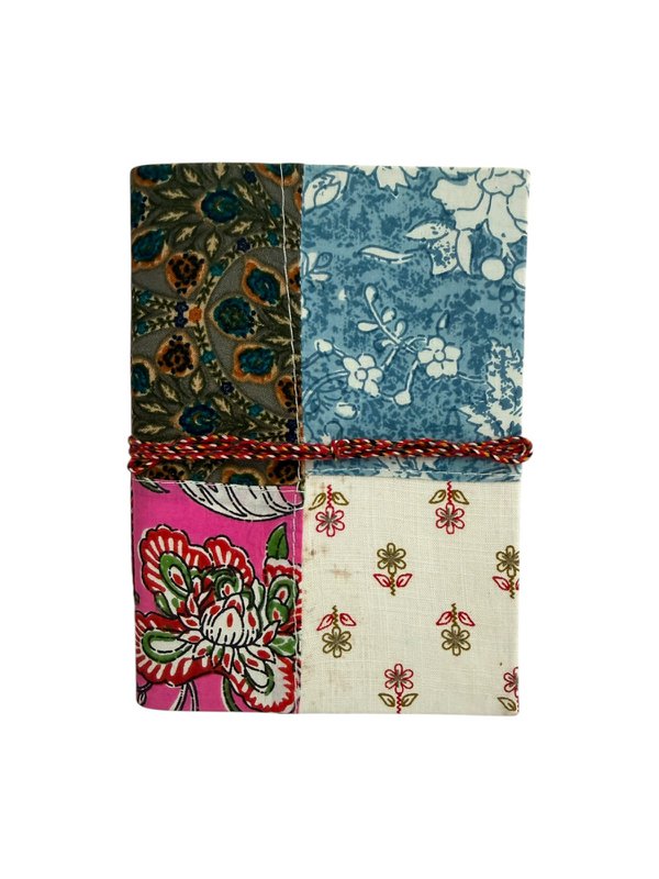 Nachhaltiges Notizbuch Patchwork 17,5 x 13 cm