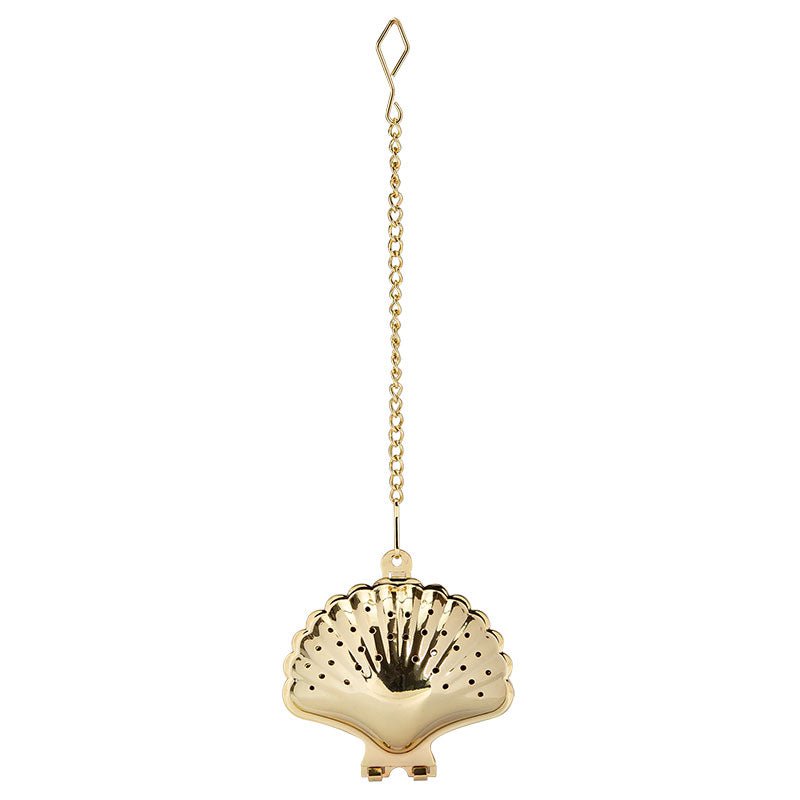 Theefilter, thee-ei "Shell" goud