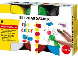 Fingerfarbe EFA sortiert 6x40ml im Karton