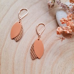 Boucles d'oreilles courtes LOULOUS Melon
