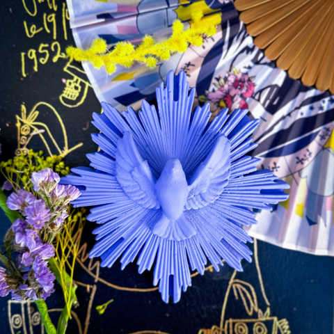 Ex-Voto-Oiseau-Wanddekoration Envole-Moi – Farben des Drucks | été