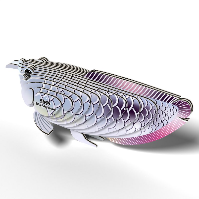 EUGY 3D Puslespil - Sølv Arowana