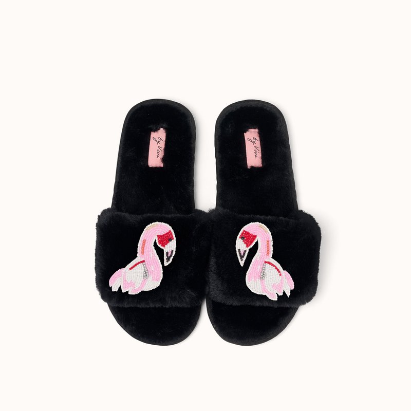 Black slippers