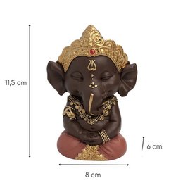 Statuetta Ganesh 2 - Portafortuna - Decorazione Zen e Feng Shui - Per creare un'atmosfera rilassante e spirituale - Idea regalo