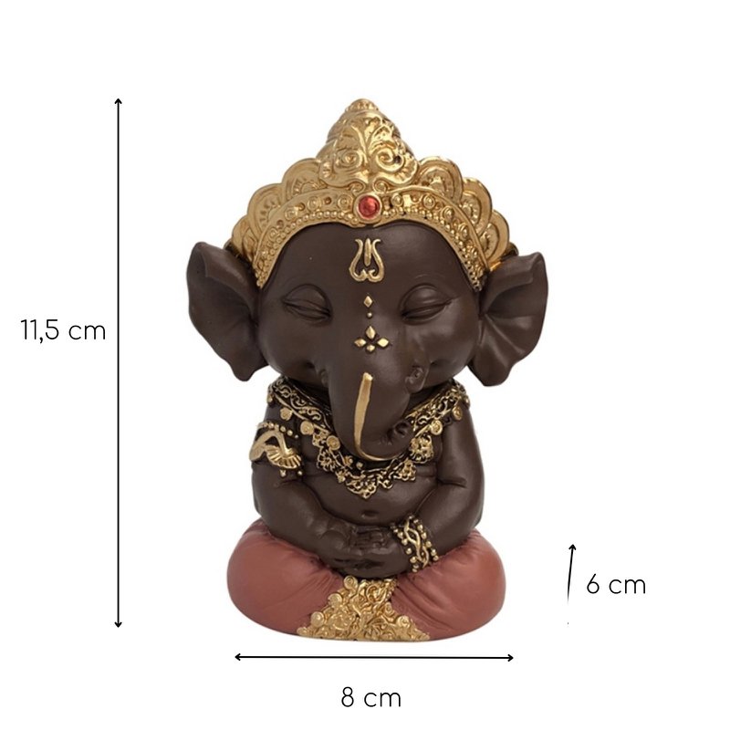Statuette Ganesh 2 - Lucky charm - Zen and Feng Shui decoration - To create a relaxing and spiritual atmosphere - Gift idea