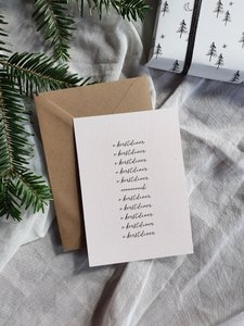 Postkarte Weihnachten – o Weihnachtsessen