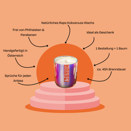 Fragrance candle Parisian Spice - warm pastry fragrance with maple, pecannies & spices