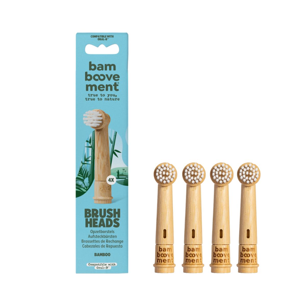 Bambusbürstenköpfe kompatibel mit Oral-B®