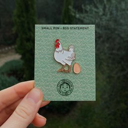 Enamel Pin "Chicken & Egg"