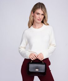 Donatella - Borsa a tracolla in pelliccia sintetica