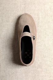 CAMILA TAUPE – Ballerinas mit runder Zehenpartie