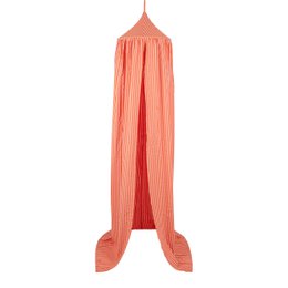 Dosel infantil con volante "naranja y rosa"