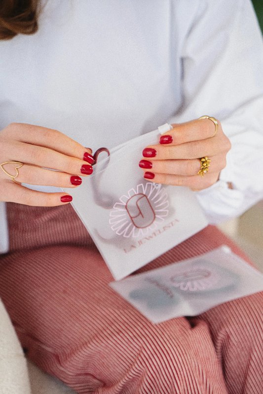 Pink stellar bag charm