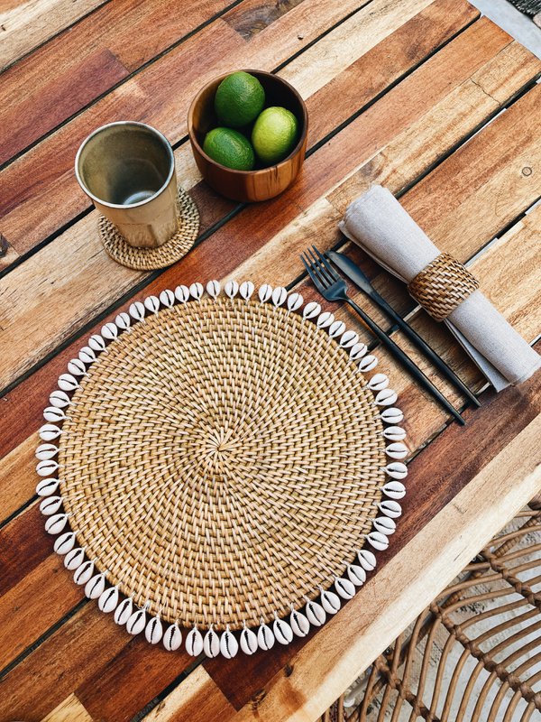 Lombok Rattan Coaster