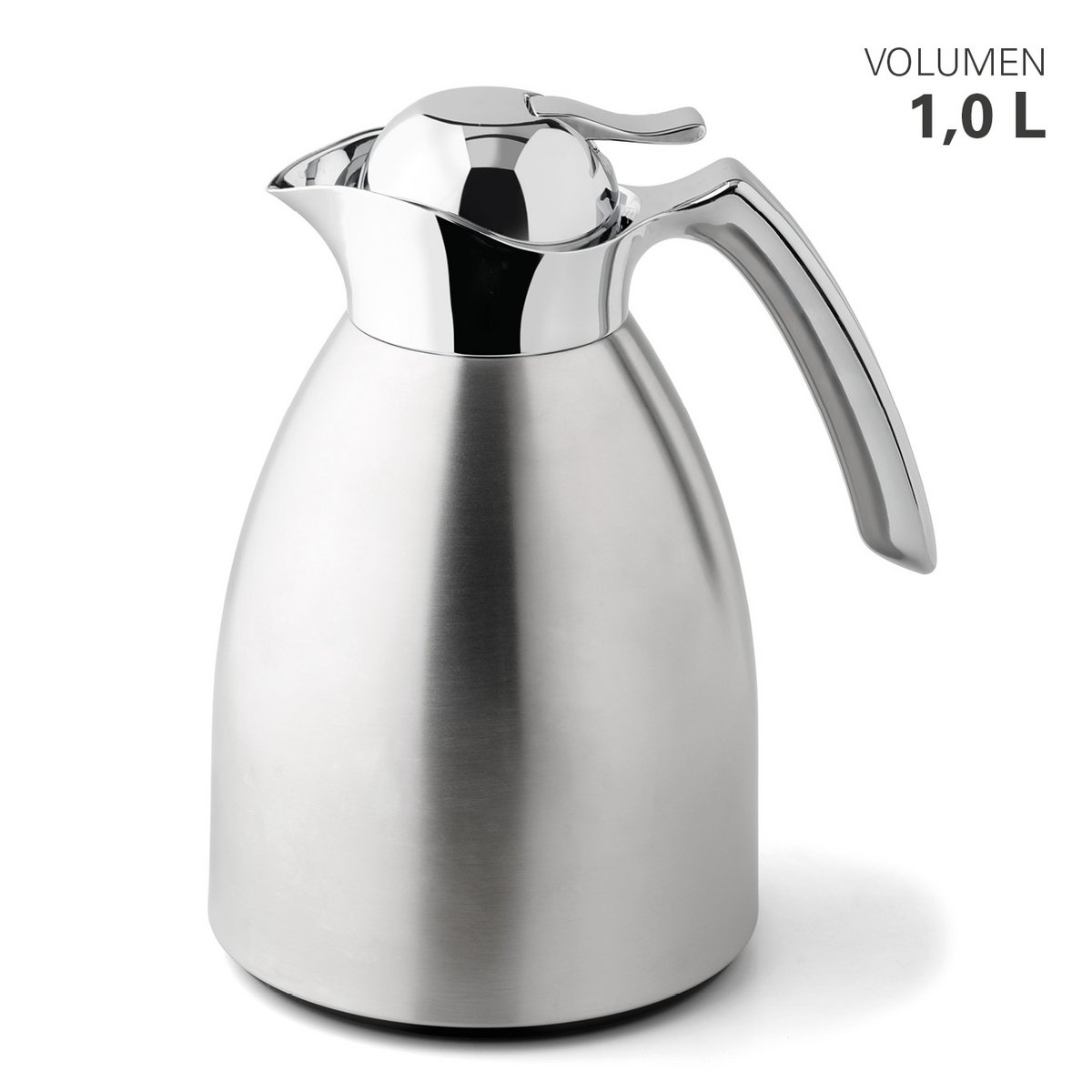 Vakuumkande rustfrit stål / glas 1 L