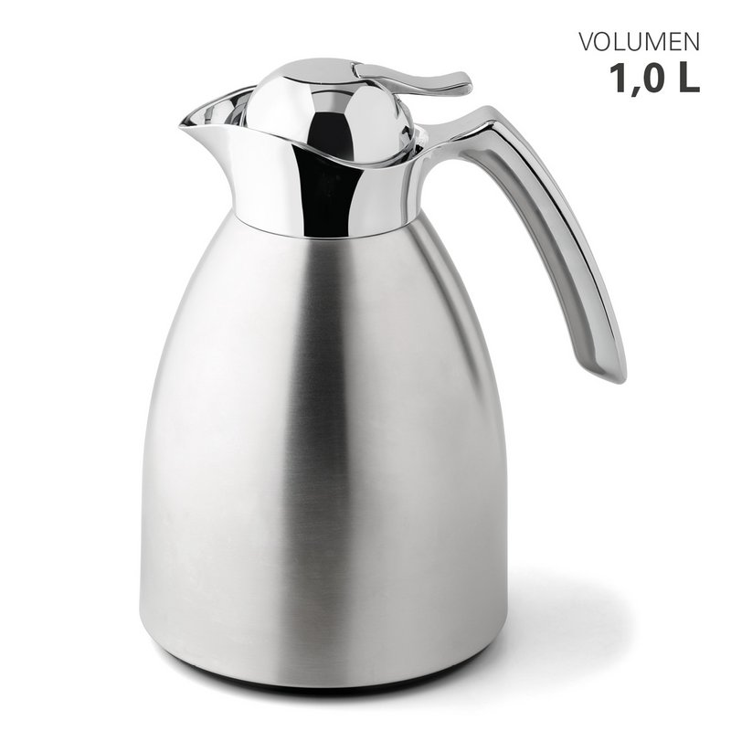 Vakuumkande rustfrit stål / glas 1 L