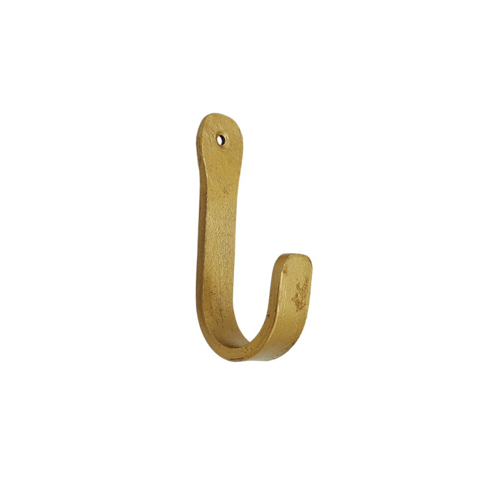 Coat Hook Round brass, Brut Homeware