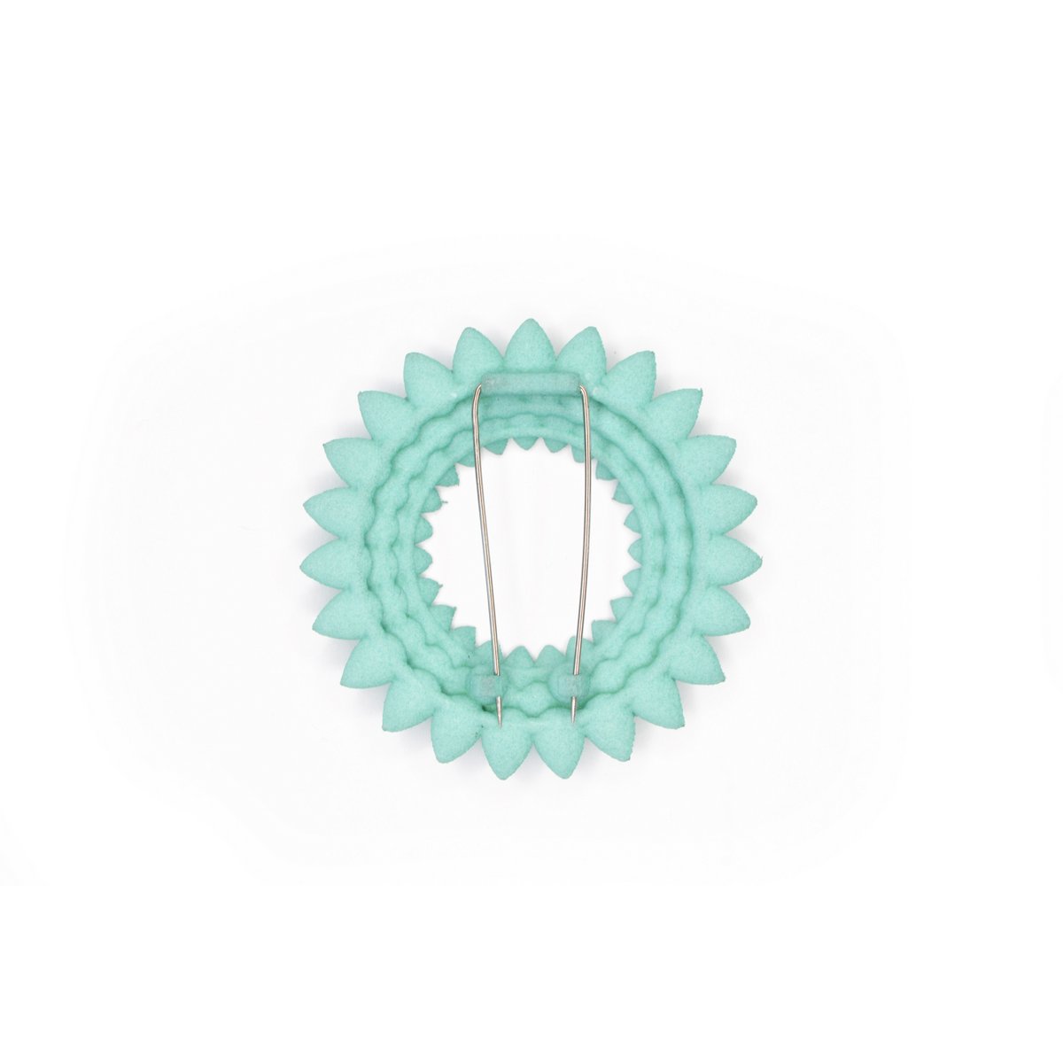Dahlia broche Aqua