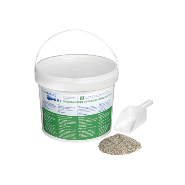Binder Easy Absorb groft korn, til alle typer væsker/overflader 1,5 liter