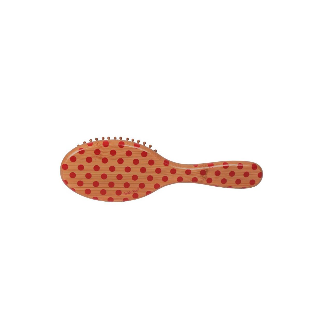 Bamboo hair brush red dots 21 cm Isabelle Rose