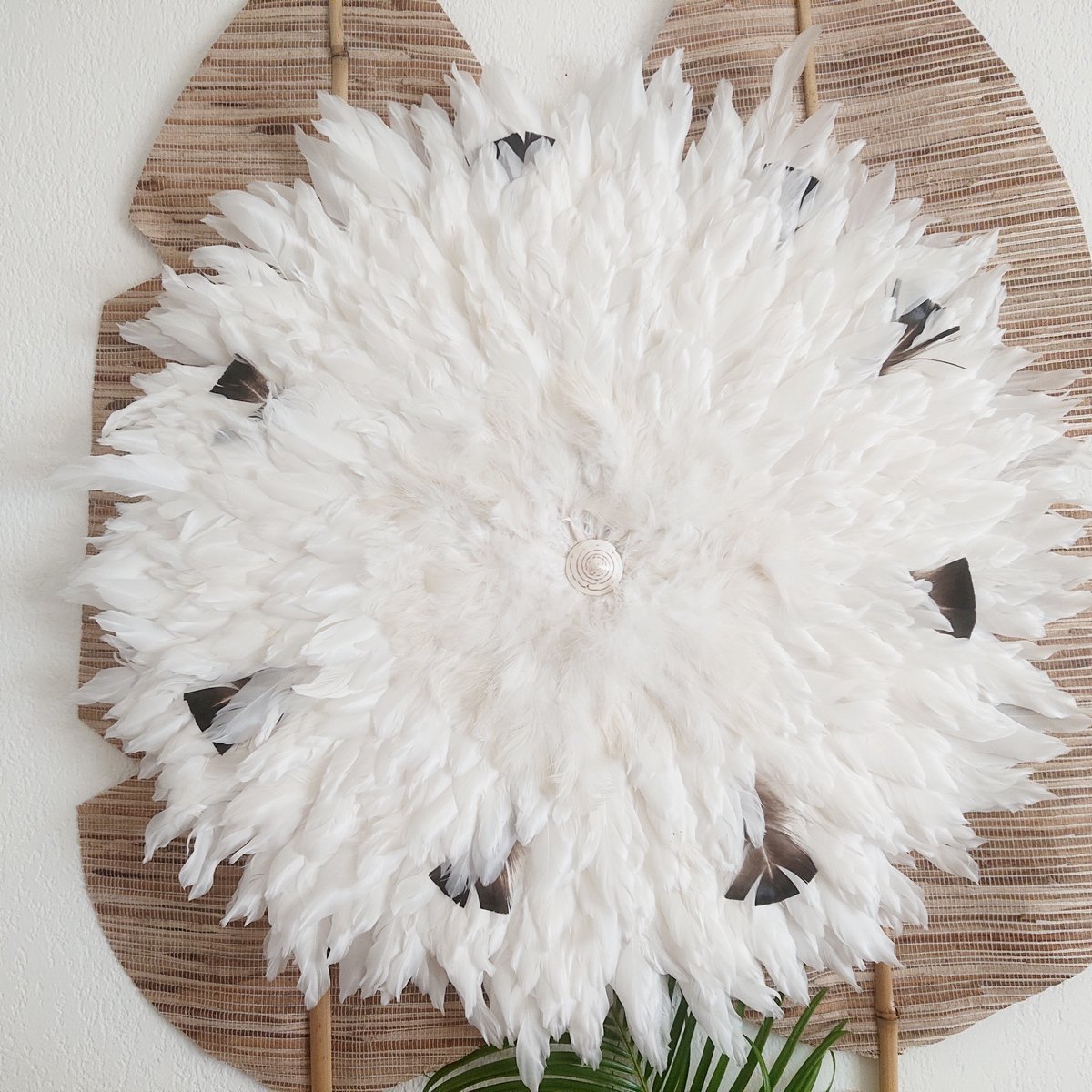 SOMBRERO JUJU, BLANCO Y NEGRO - 50 cm