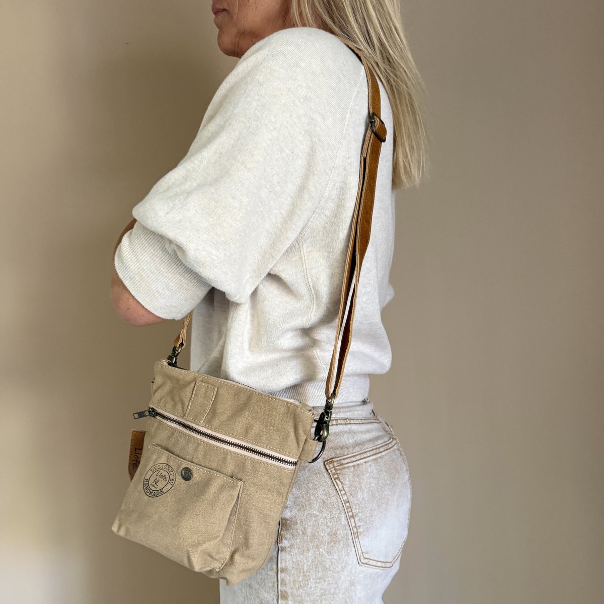 FestivalBag (recycled cotton khaki) NEW BATCH
