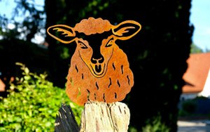 Peekaboo-Schaf/Schaf Joschi, 141646, Rost 23,7x24,4x0,2cm
