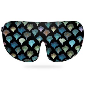 Dark Aqua Fans Seidenschlafmaske