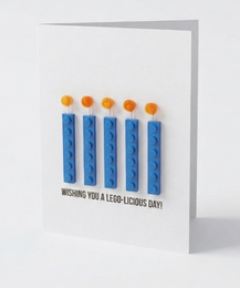 Carte postale Je vous souhaite un anniversaire – Brique de construction LEGO
