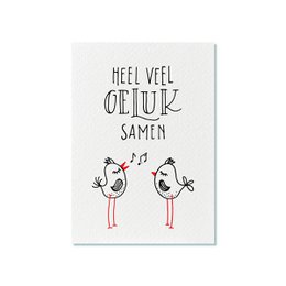 Ansichtkaart | Heel veel geluk samen