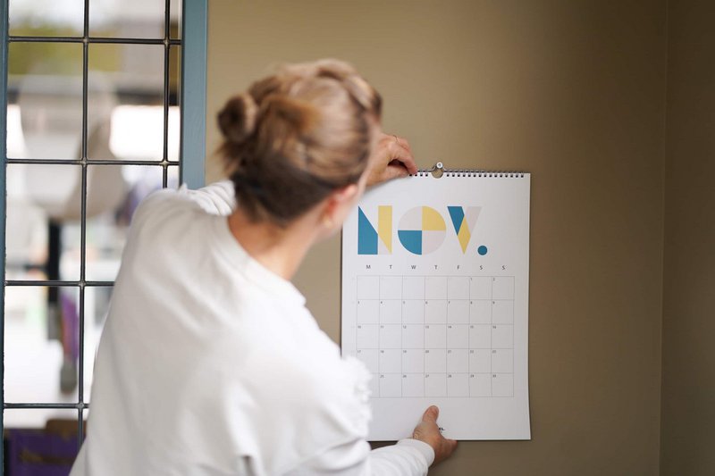 Verjaardagskalender - A4 ENGLISH