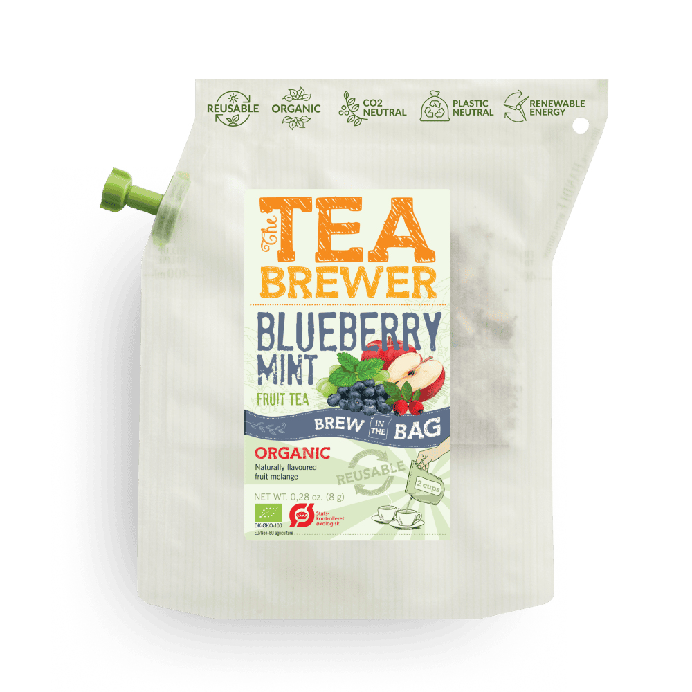 Blaubeer-Minze-Teebrüher