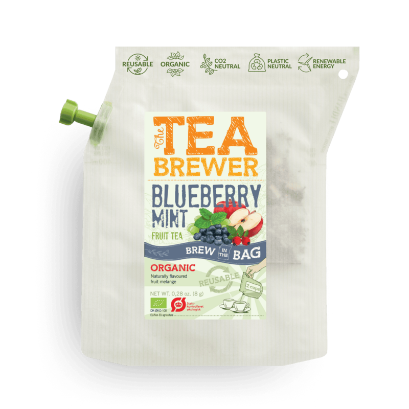 Blaubeer-Minze-Teebrüher