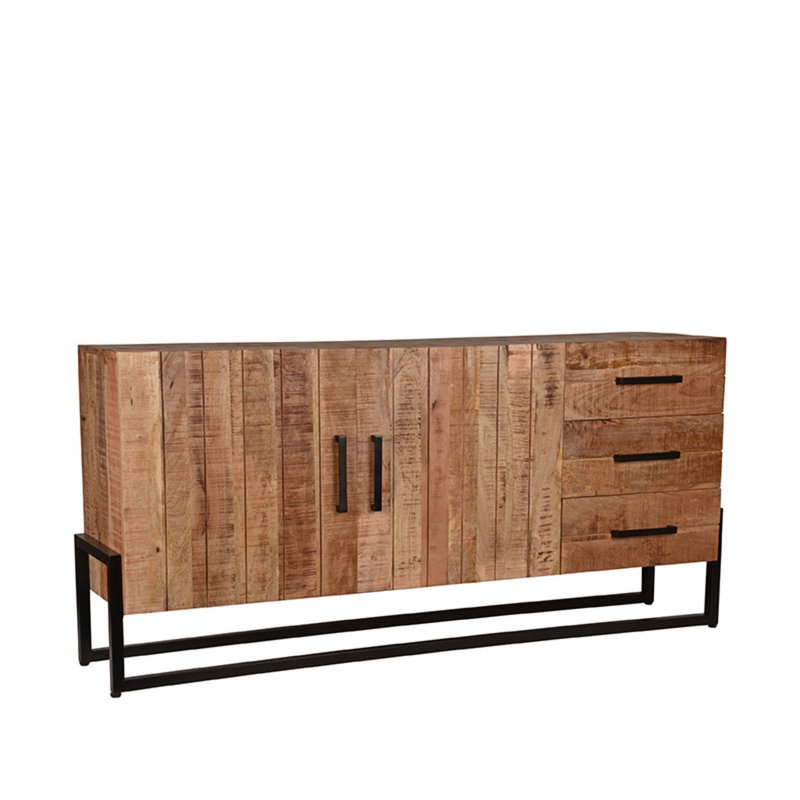 Hazer Dressoir Bolivia - Rugoso - Mangohout - Talla única 184 x 85 x 40 cm