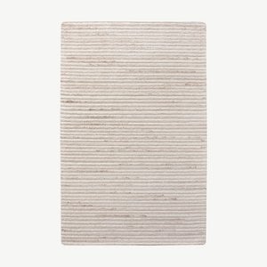 Clara Wool Rug, Ivory, 300x200 cm