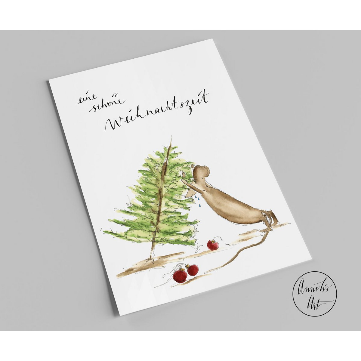 Ansichtkaart | Kerstkaart | een fijne kersttijd
