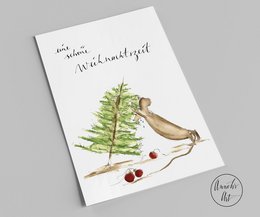 Ansichtkaart | Kerstkaart | een fijne kersttijd