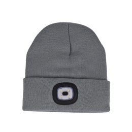 Cappello con LED KHAKI Ricaricabile e Removibile
