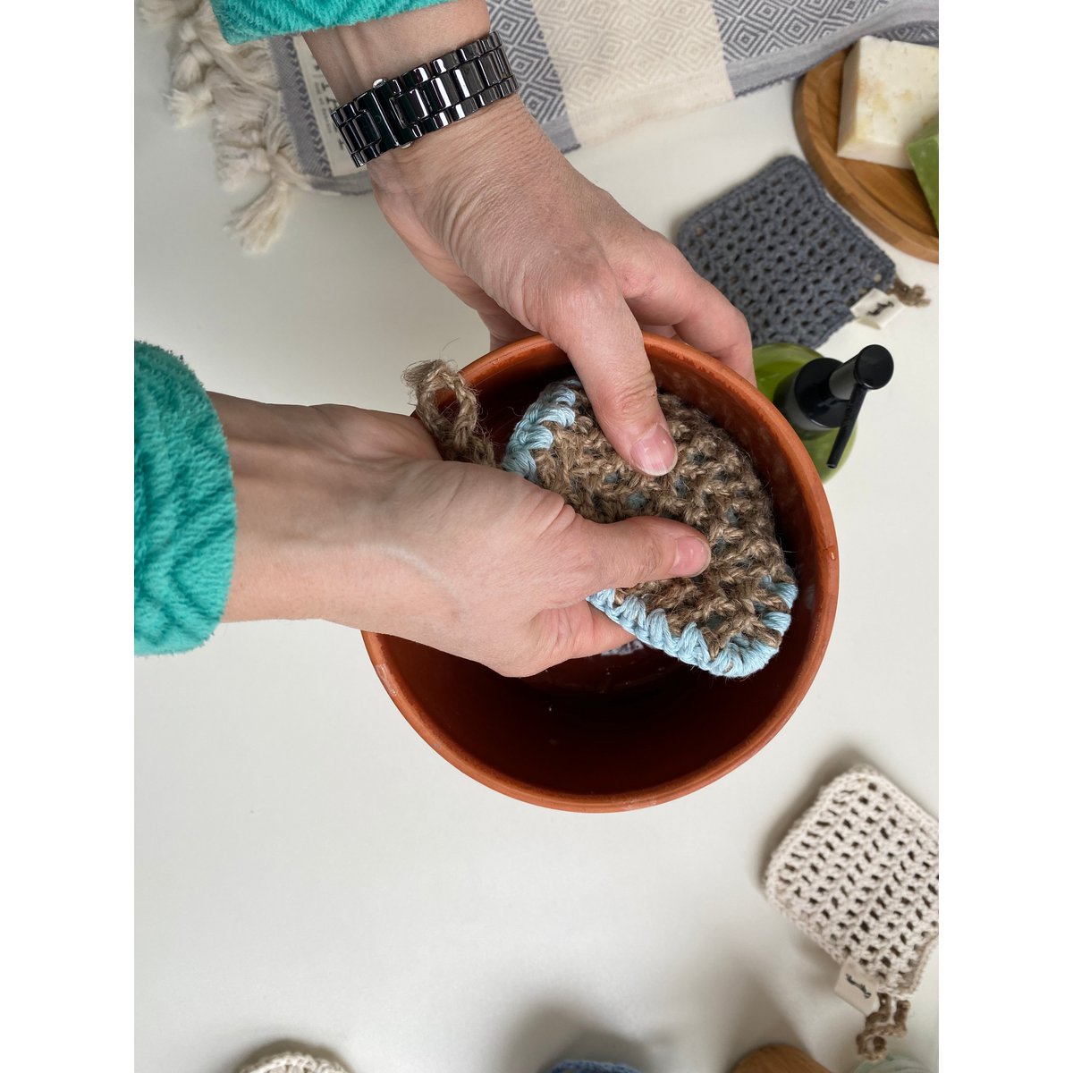 Dwustronny peeling do naczyń Zero Waste