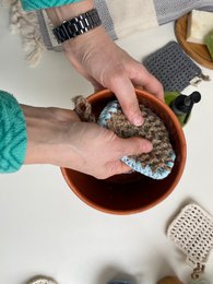 Dwustronny peeling do naczyń Zero Waste