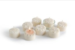 25 rapeseed wax tea lights FLOWERS