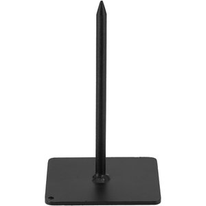 Metall Teller mit Pick, Bodenplatte L9cm, B9cm, H1