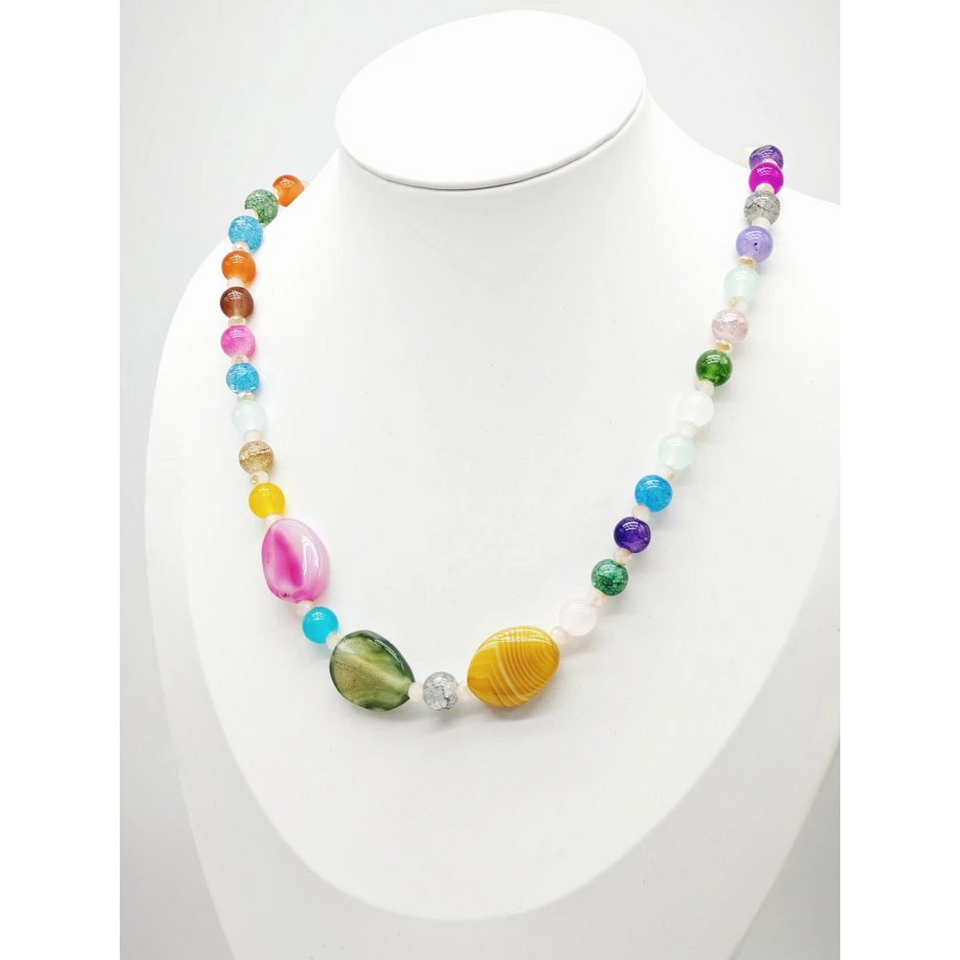 Collier sautoir fantaisie pierre