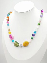 Collier sautoir fantaisie pierre