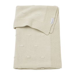Soft sand baby blanket, 100x150cm, knitted texture, cozy and comfortable for newborns.