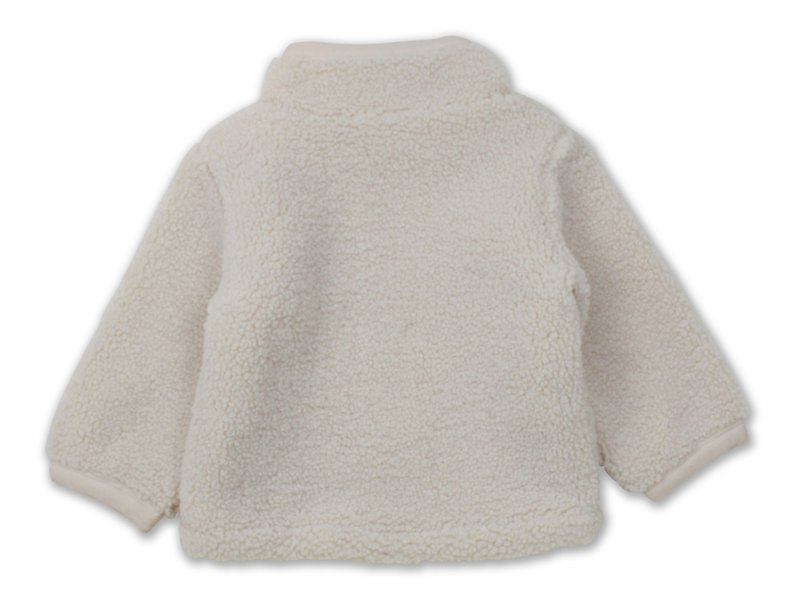Veste en peluche beige