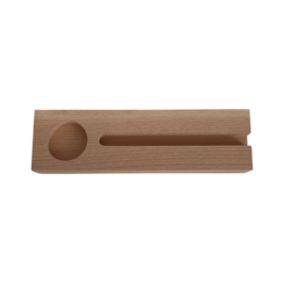 Wooden tile holder for tea light