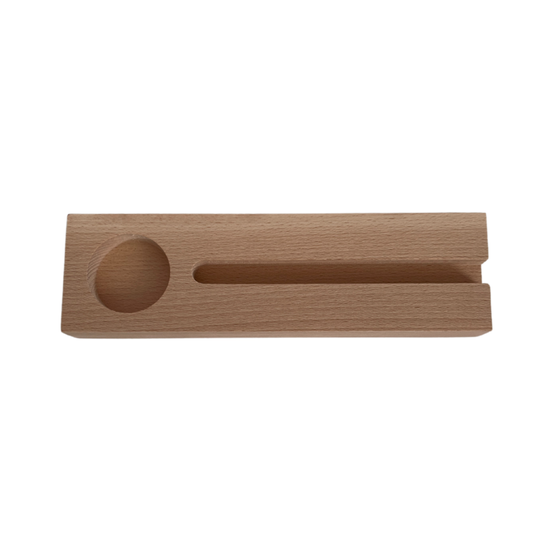 Wooden tile holder for tea light
