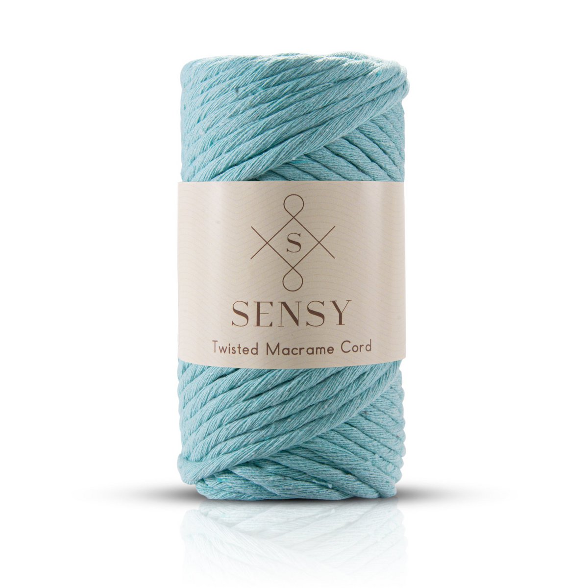 Sensy Premium 3 mm - cordoncino macramè a filo singolo in cotone riciclato al 100%.